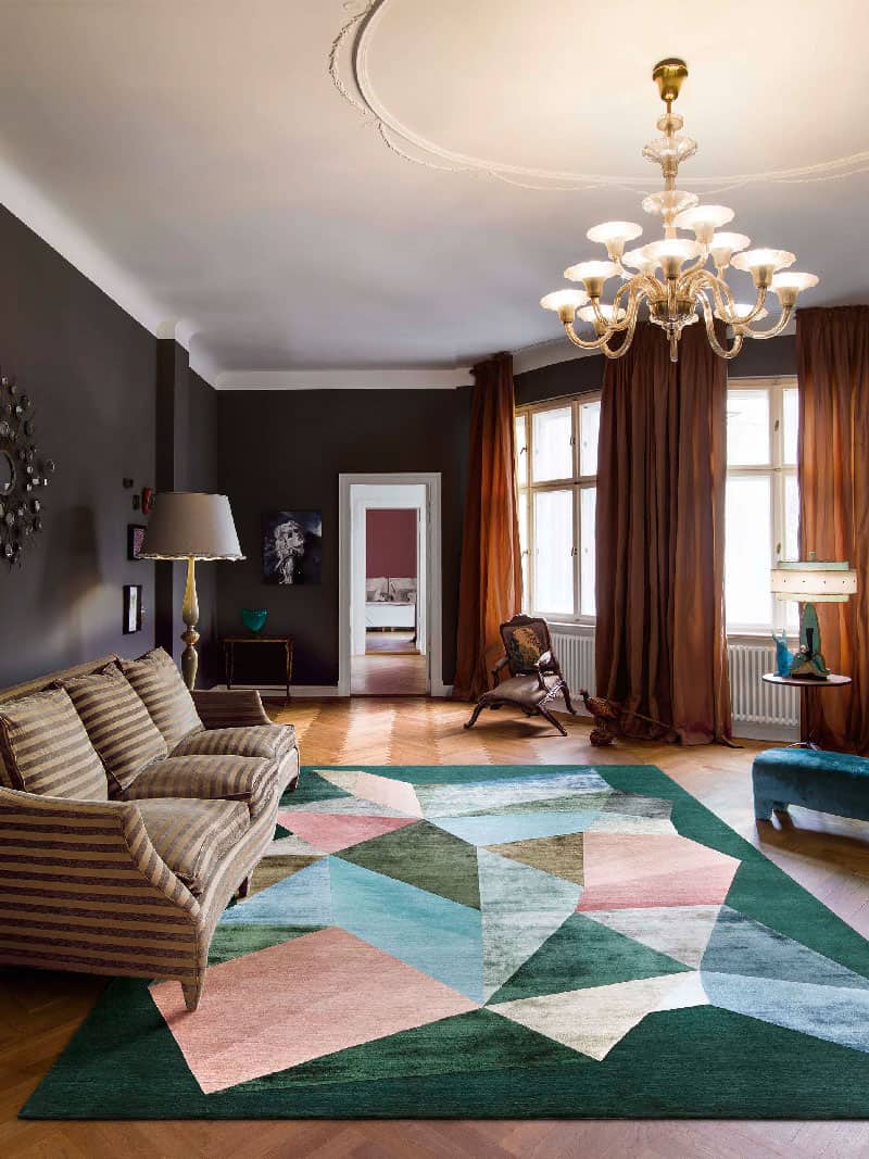 Super luxe handgeknoopt vloerkleed