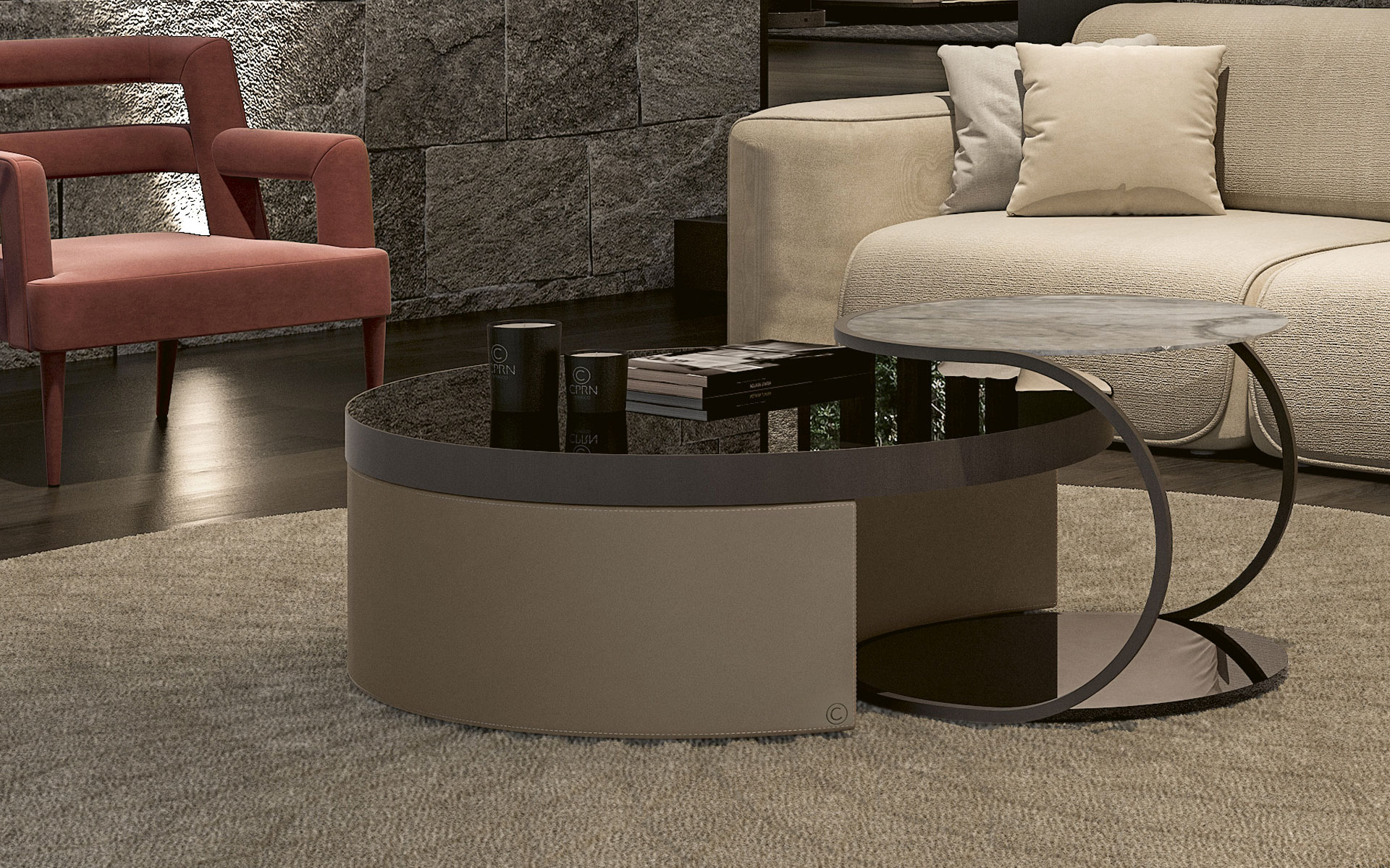 Starlight ronde salontafel