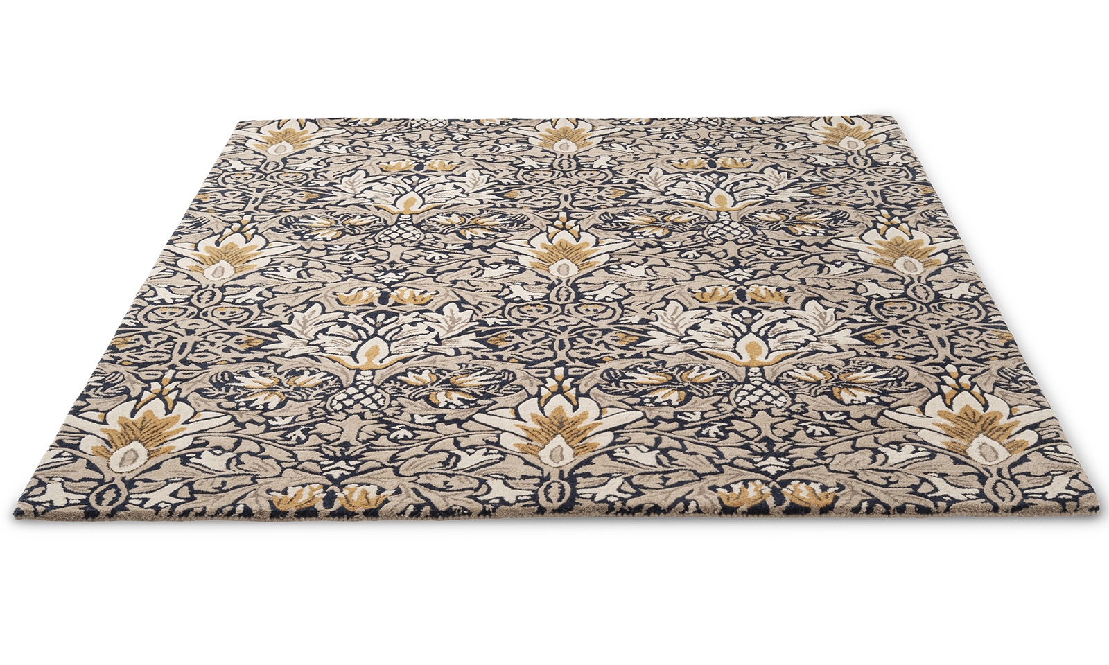 Snakeshead indigo tapijt | Maat: 140 × 200 cm