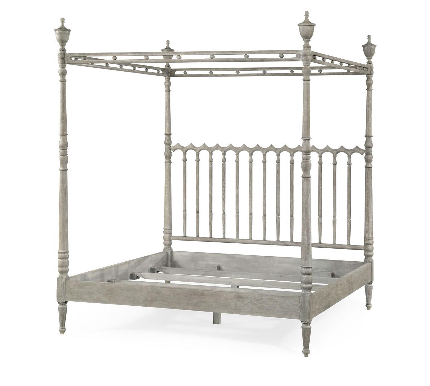 Morris King Greyed Oak bed