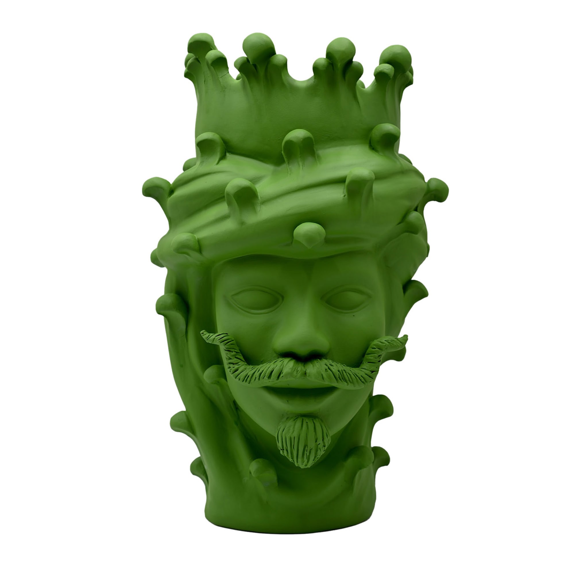 Moor's Head matgroene sculptuur