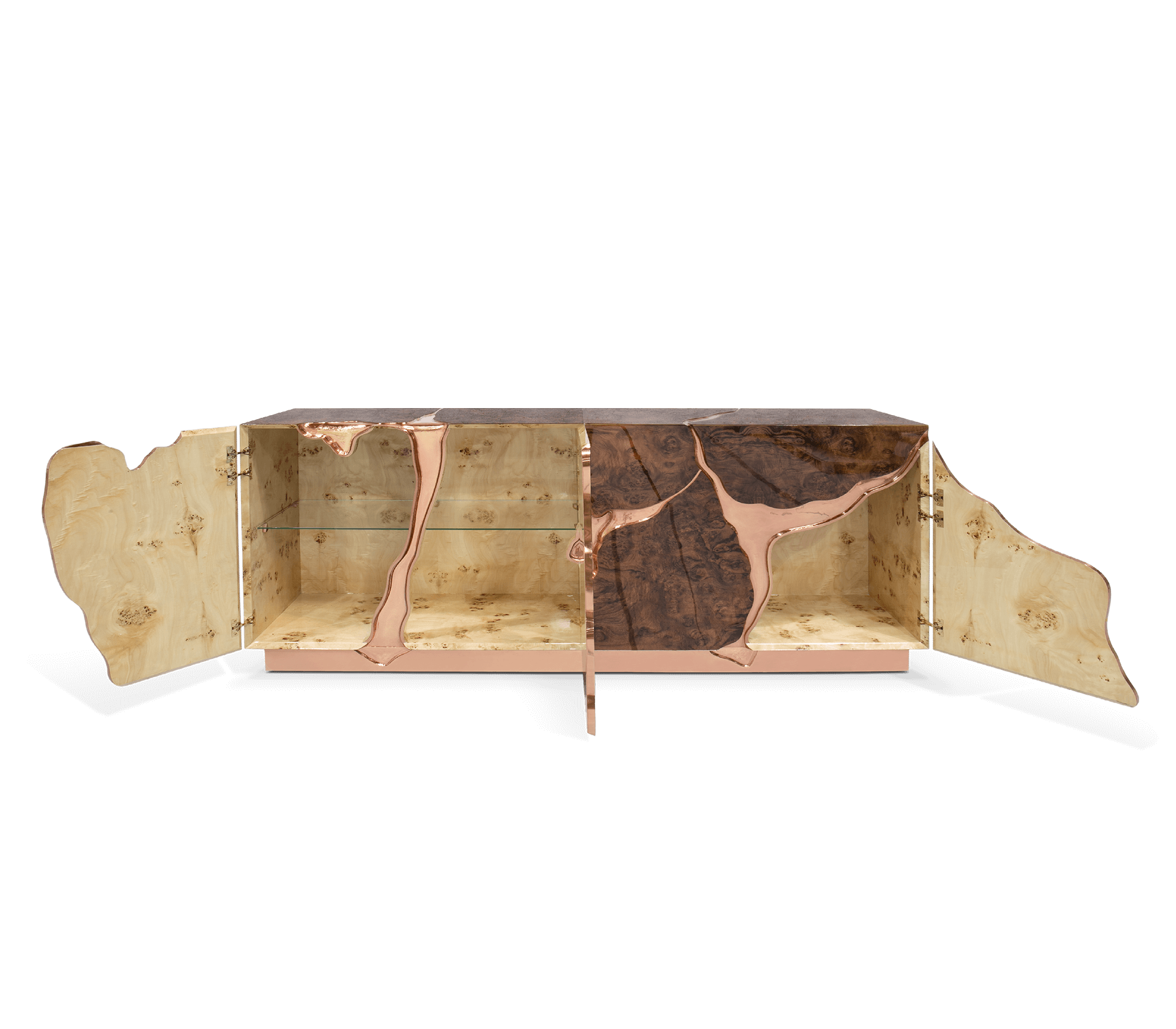 Fissure rosé gouden dressoir