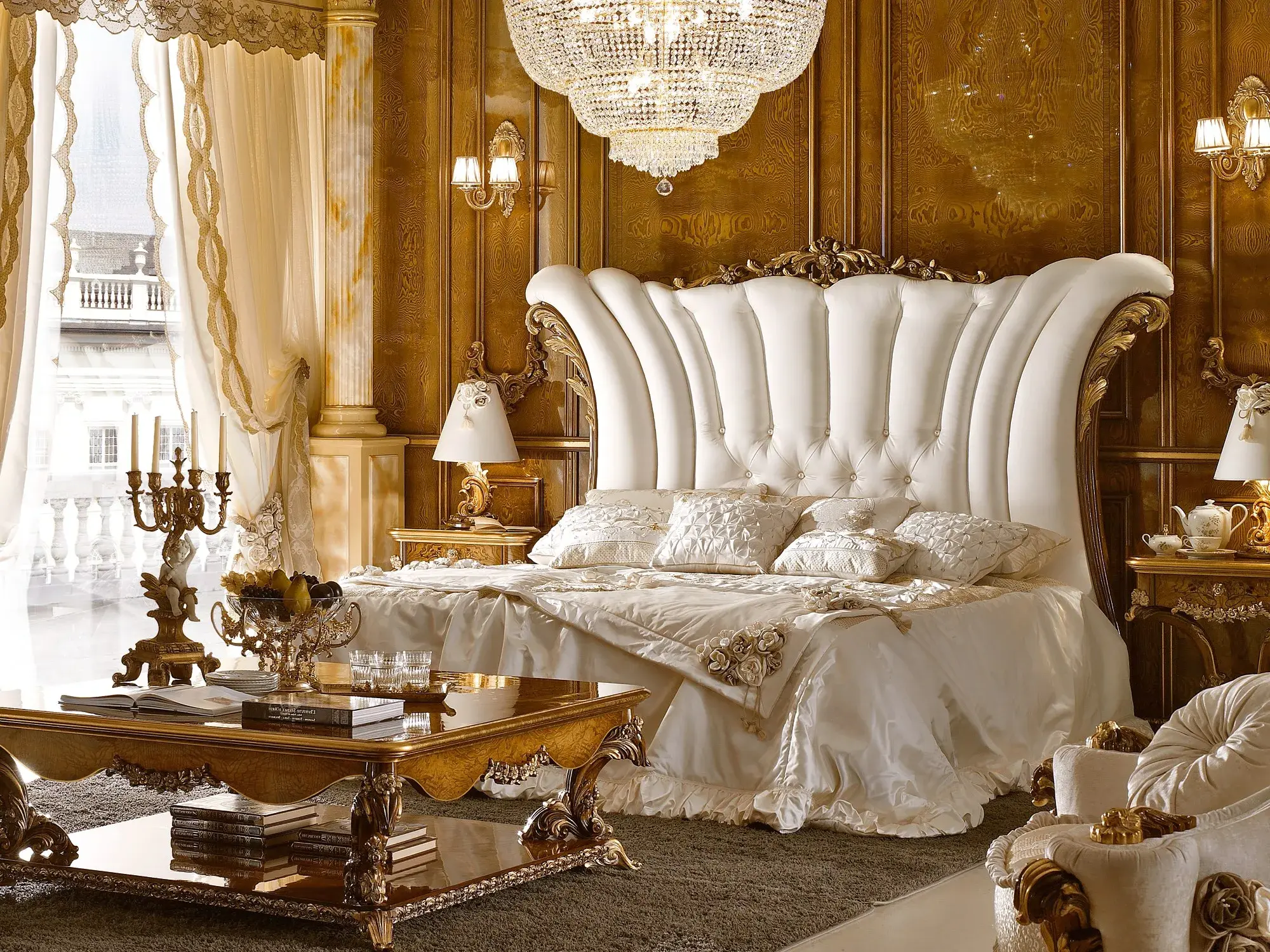 Dolcevita Italiaans bed met hoofdbord