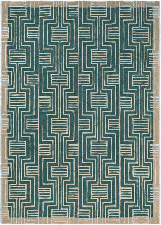 Kinmo groen tapijt | Maat: 200 × 280 cm