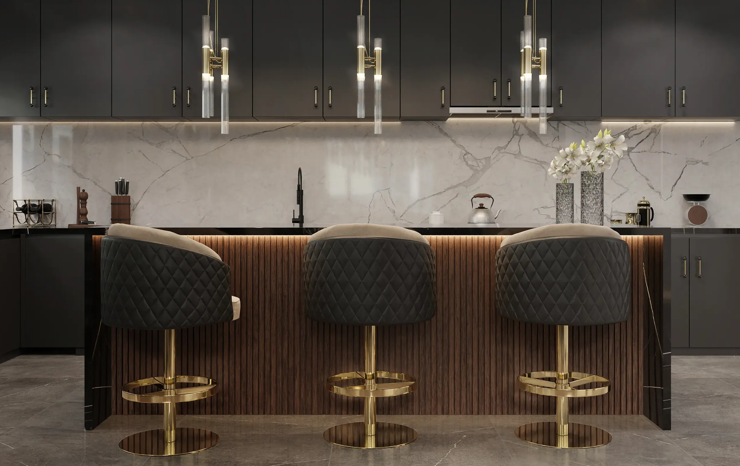 Luxe draaibare barkruk - 4