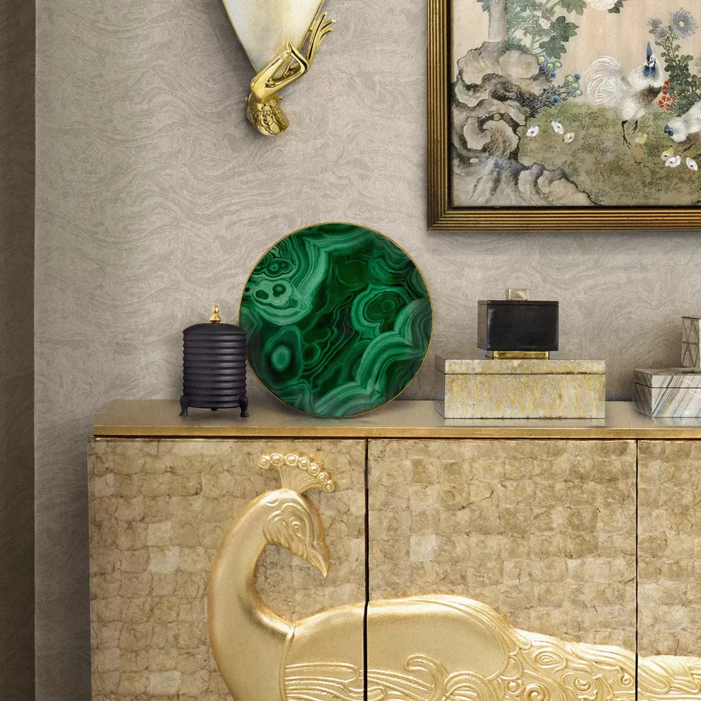 Camilia parelmoer kast