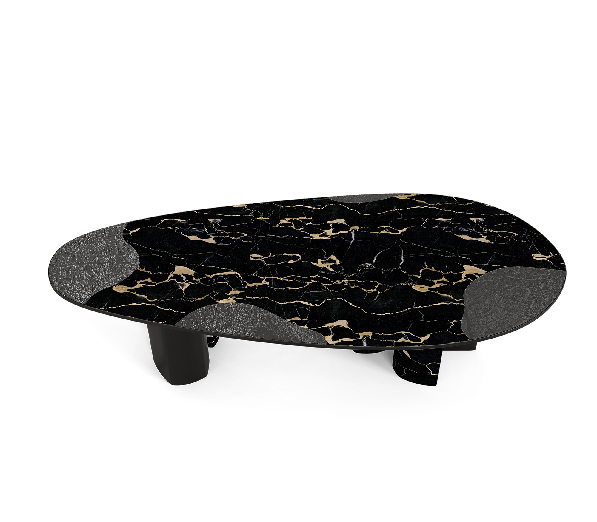 Athena Portoro marmer en onyx eettafel