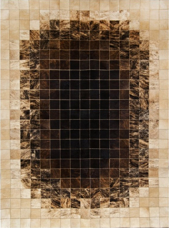 Mozaïek col.7 koeienhuid tapijt | Maat: 170 × 230 cm