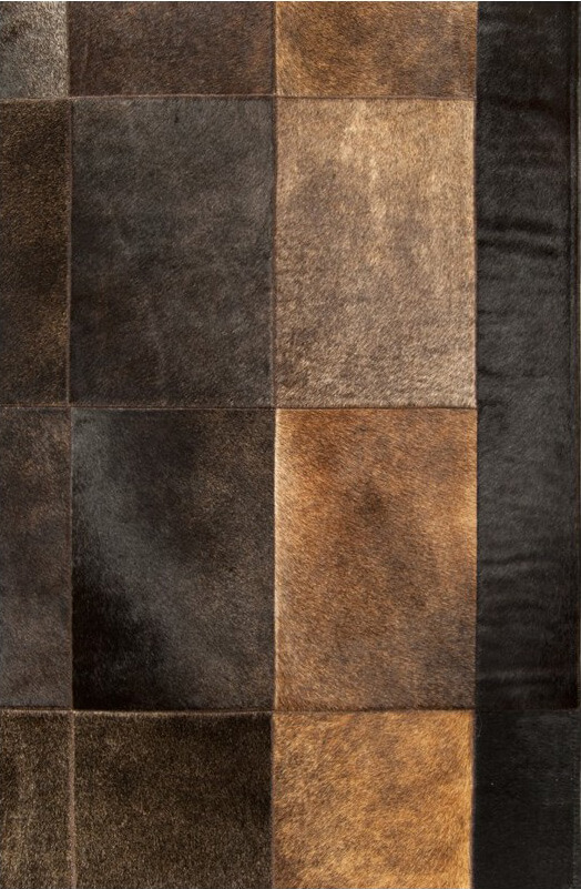 Tabak bladeren koeienhuid tapijt | Maat: 120 × 170 cm