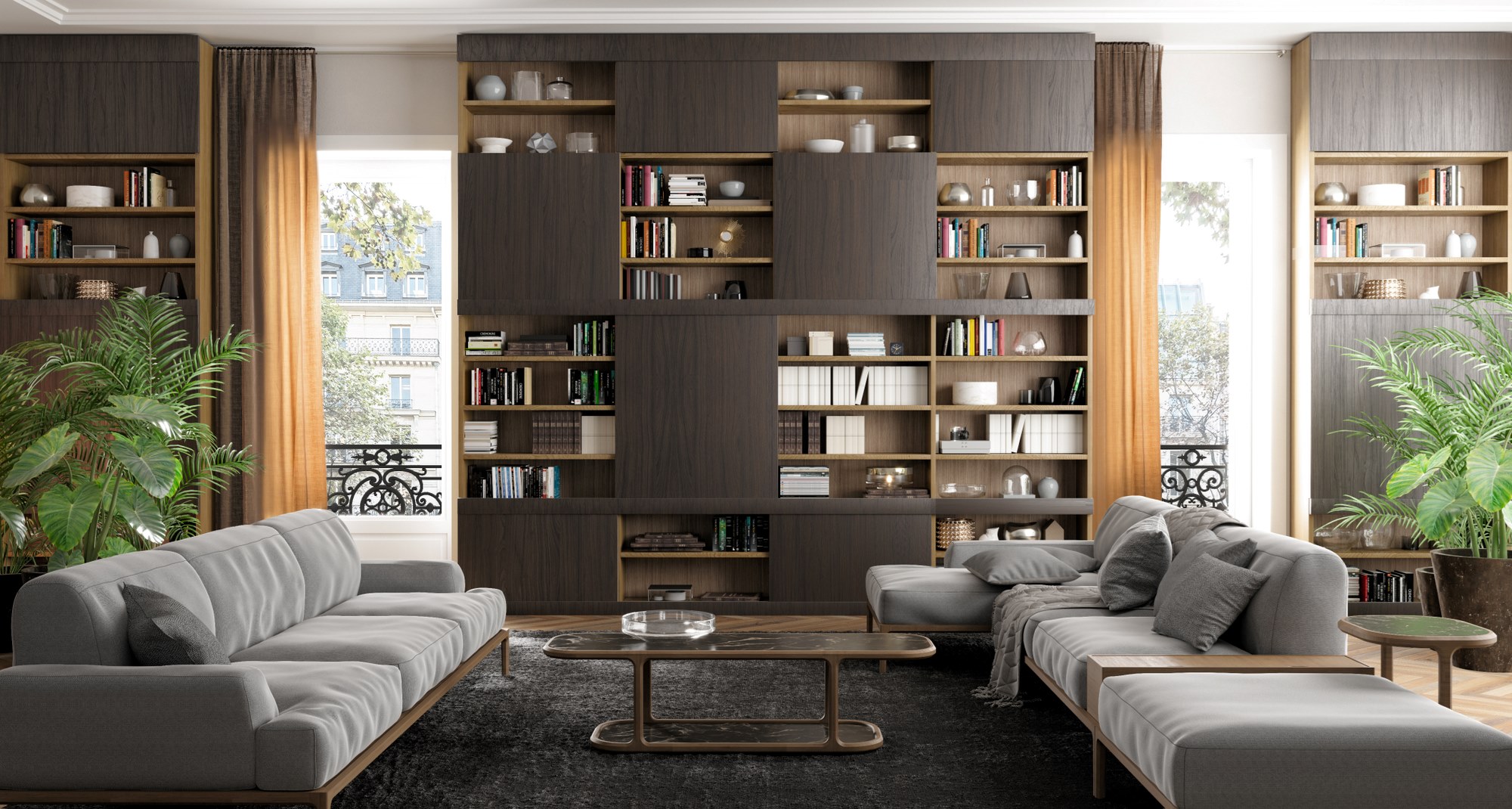 Maschera Houten Boekenkast - 1