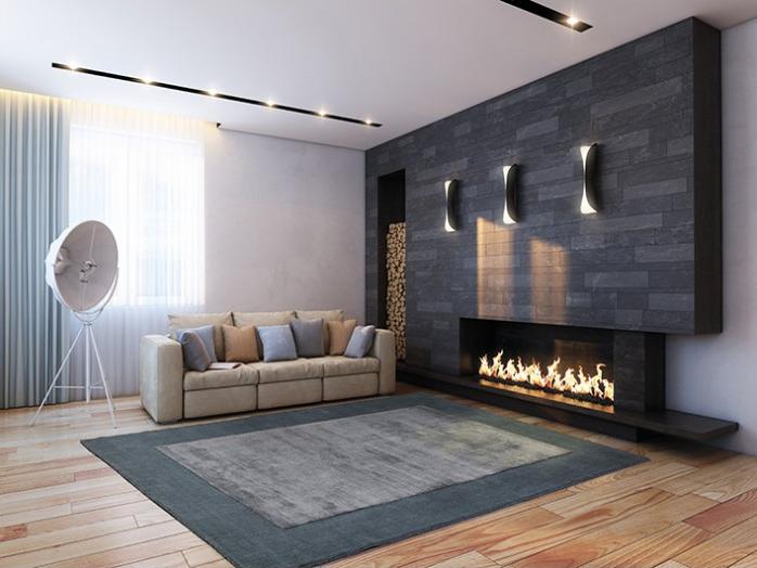 Border Powder Blue tapijt