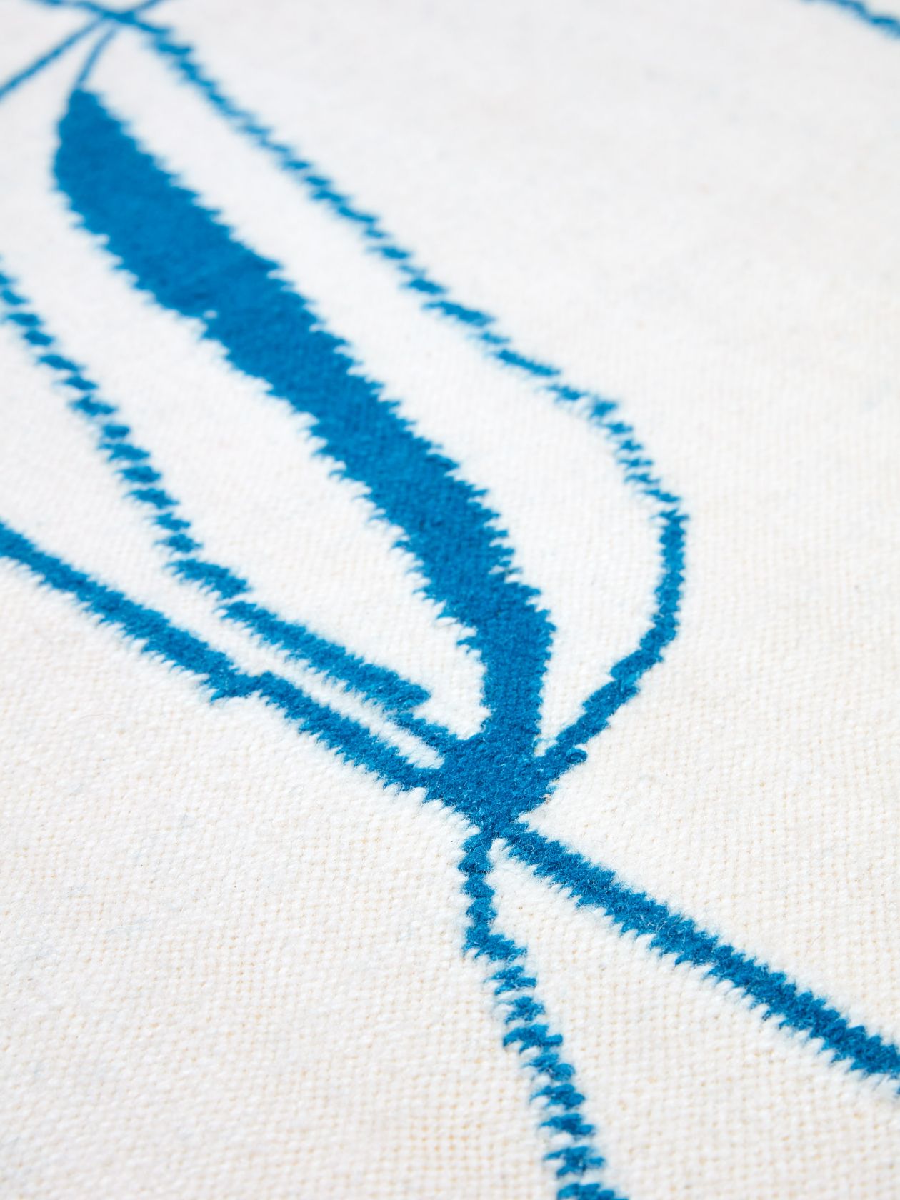 Ravie Blanc designer vloerkleed