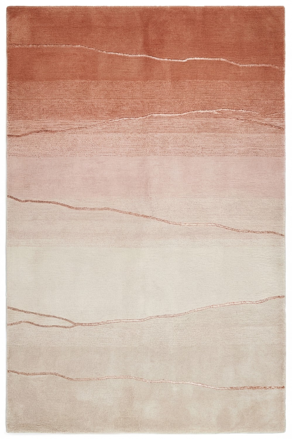 Horizon Gradient Rose handgemaakt vloerkleed