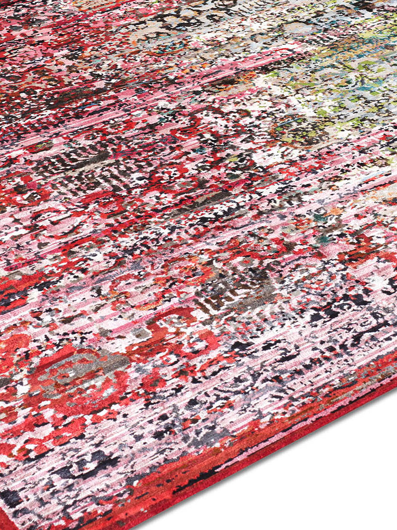 Woods Strawberry luxe handgeknoopt tapijt