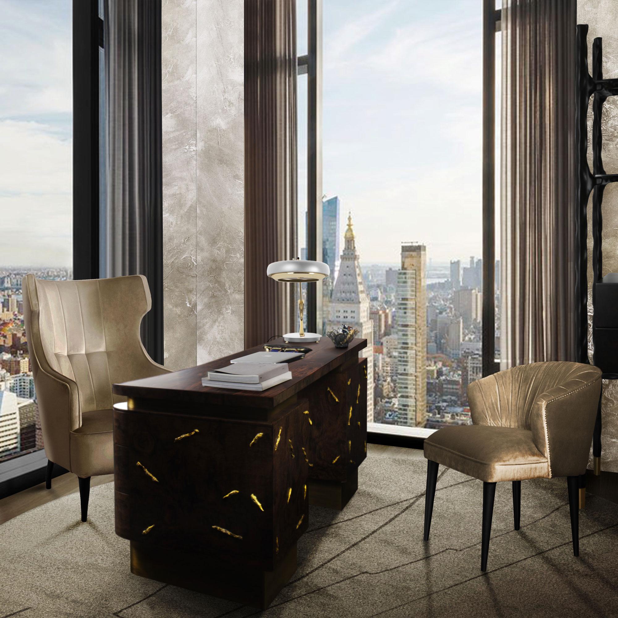 Designer houten bureau