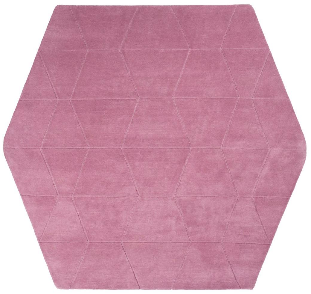 Lhotse 4 roze designer vloerkleed