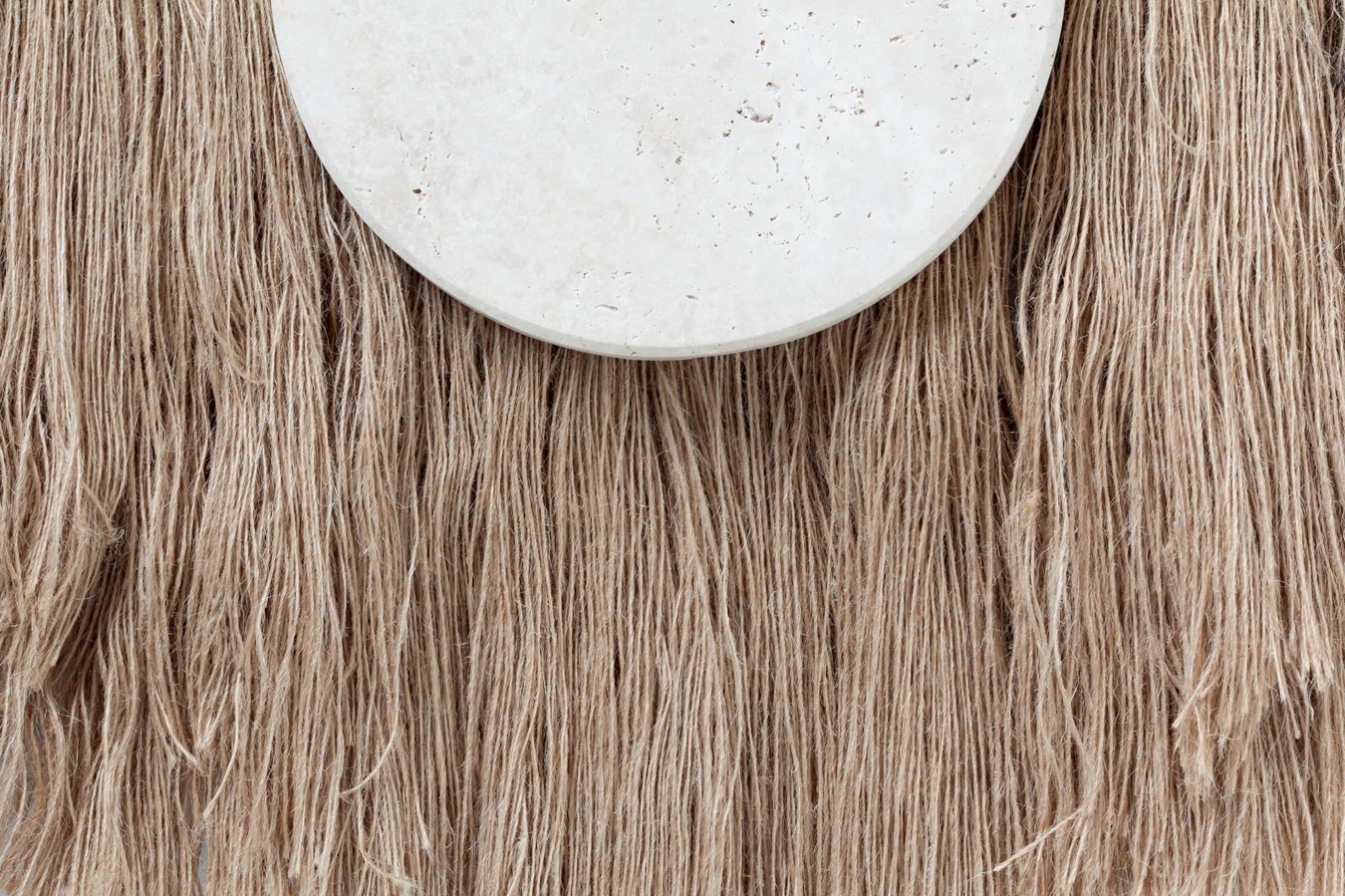 Souk Ecru Linen decoratieve wandspiegel
