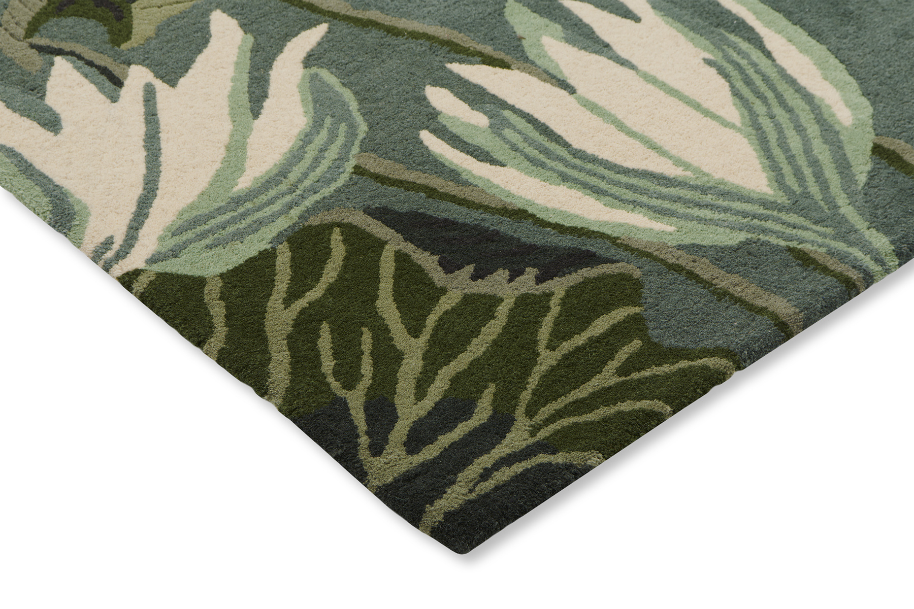 Waterlily midnight pond tapijt | Maat: 170 × 240 cm
