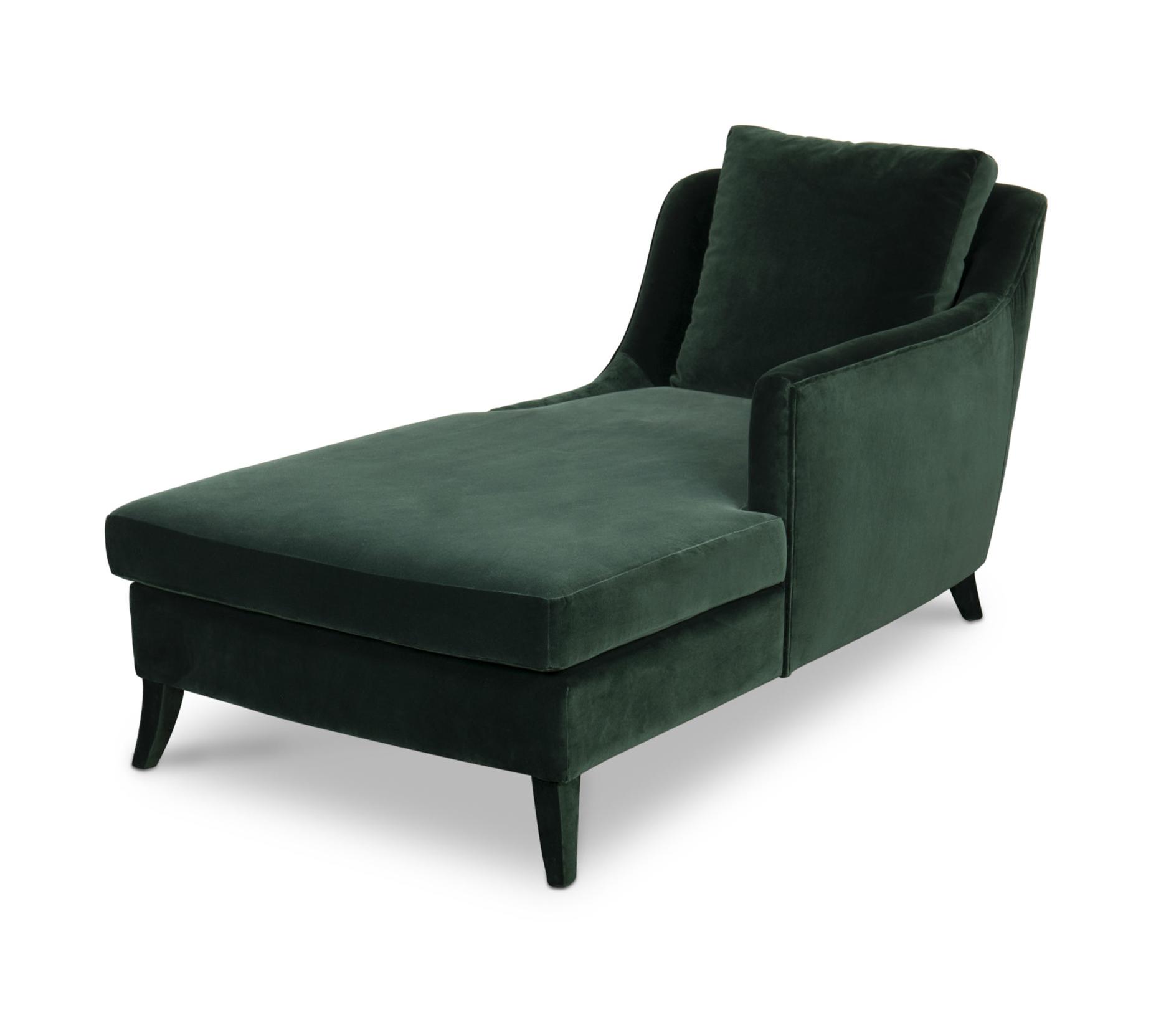 Pluche fluwelen chaise longue