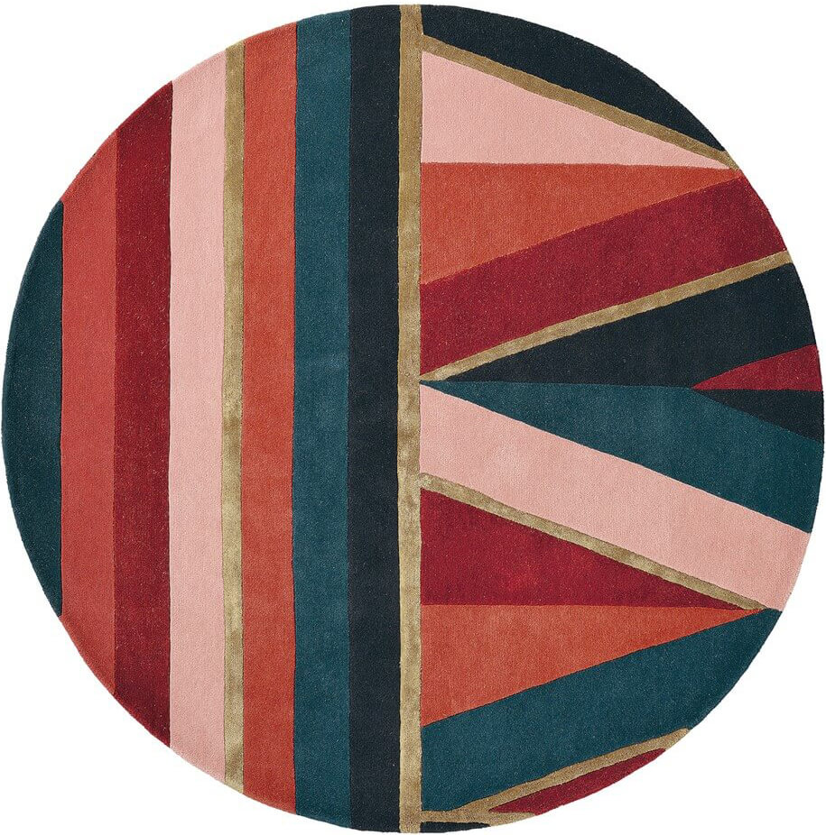 Sahara rond bordeaux tapijt | Maat: Ø 200 cm