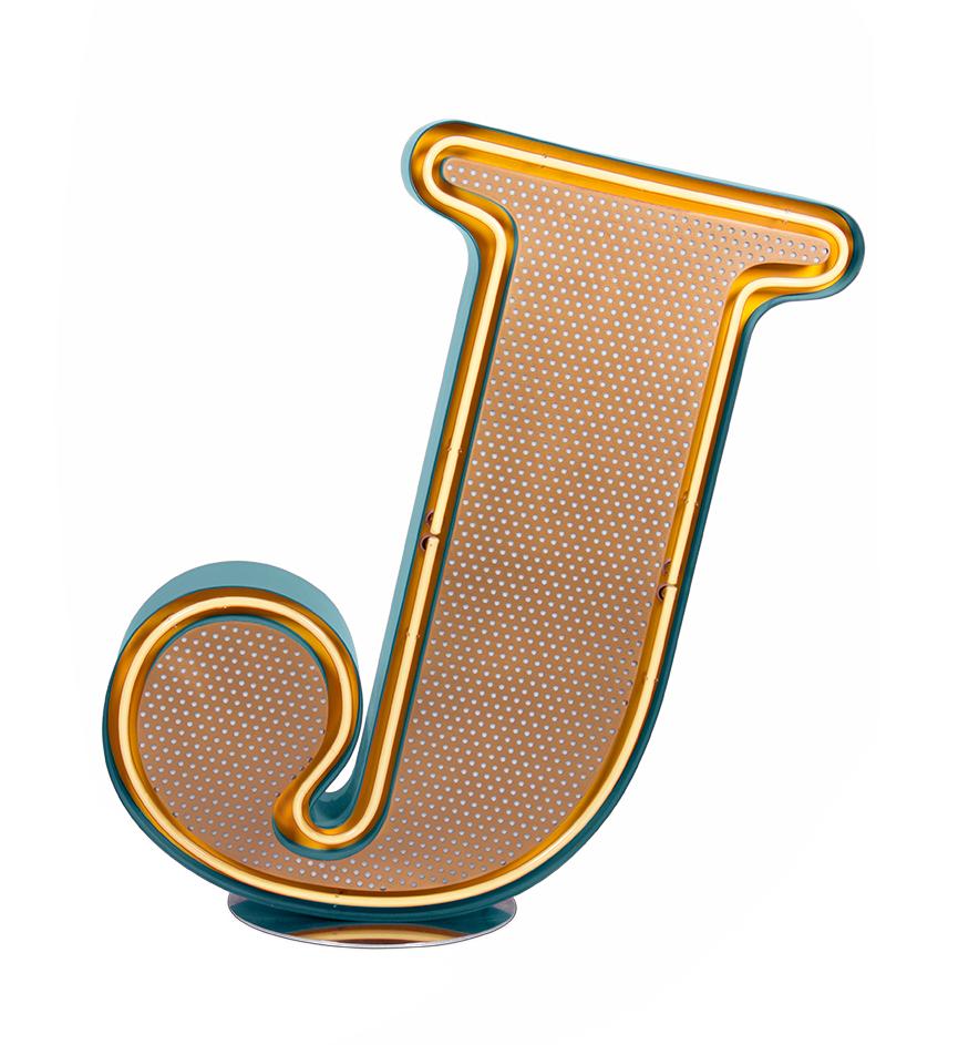 Joyful Letter J lamp