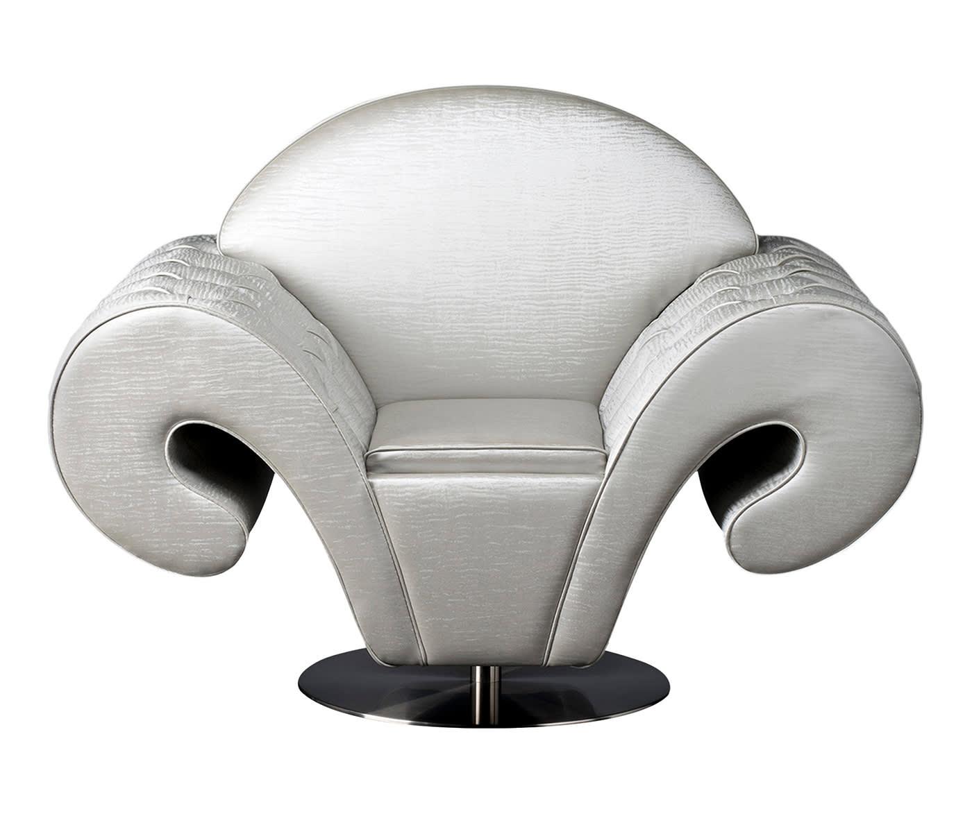 Silhouette witte draaibare fauteuil