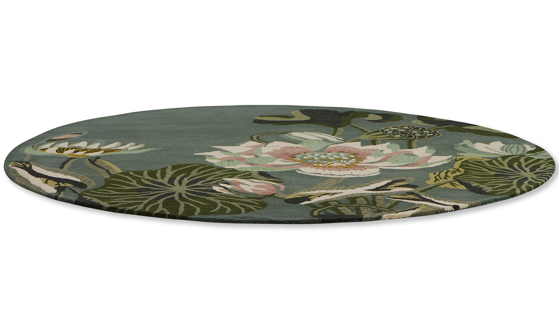 Waterlily midnight pond tapijt | Maat: 170 × 240 cm