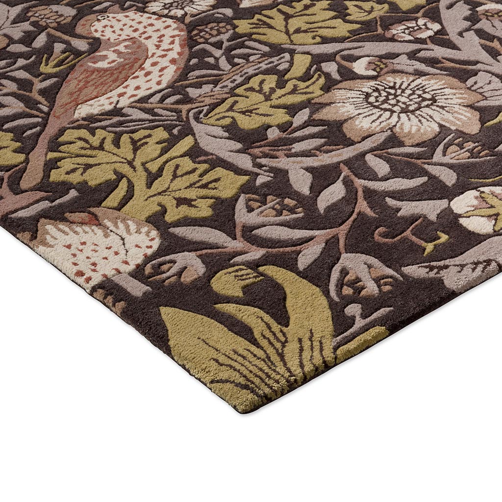 Strawberry Thief Grape vloerkleed | Maat: 200 × 280 cm