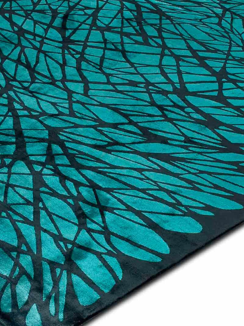 Dresden Turquoise luxe handgeknoopt tapijt
