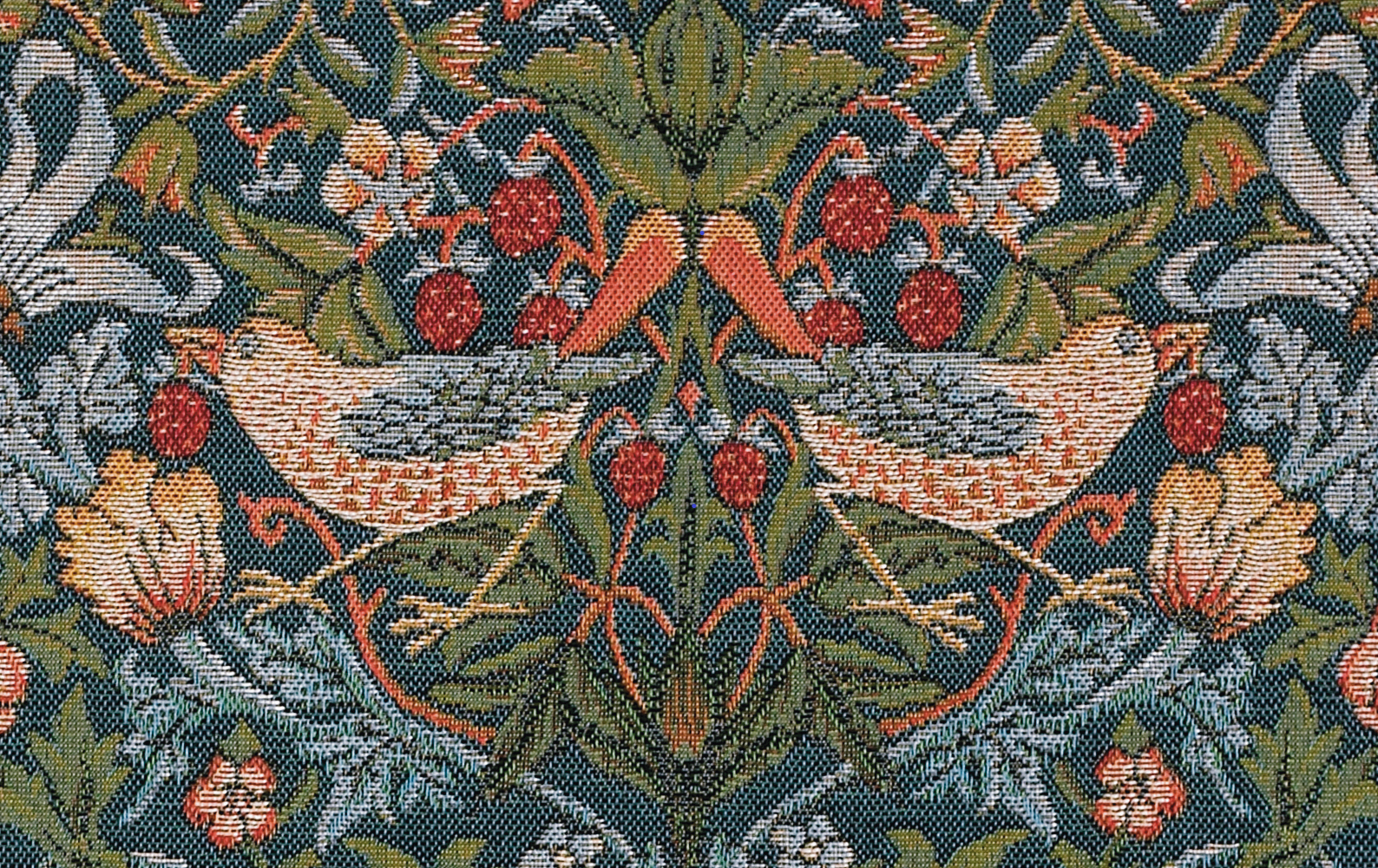 Strawberry Thief, W. Morris wandtapijt | Maat: 75 × 100 cm