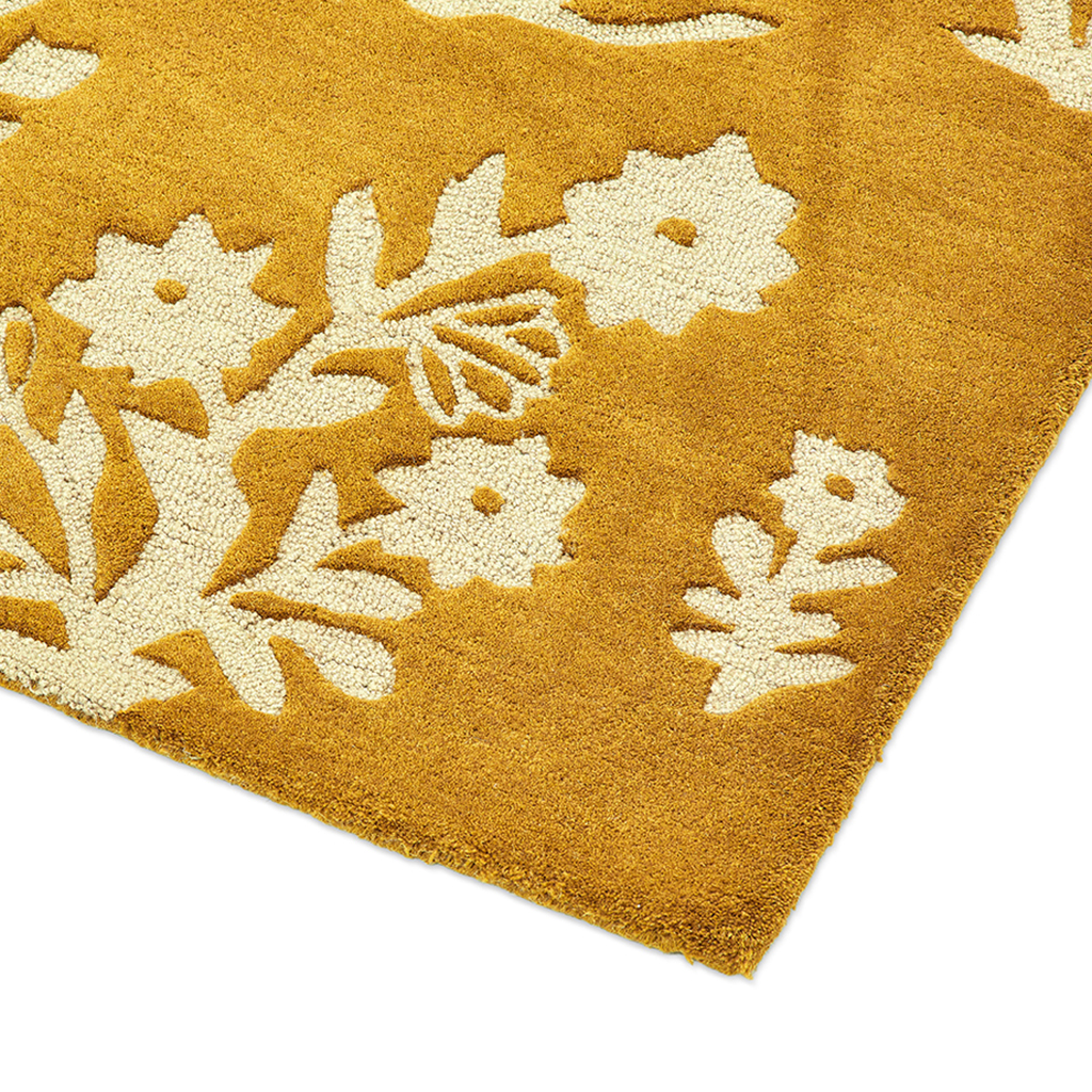 Woodland glade goud tapijt | Maat: 140 × 200 cm