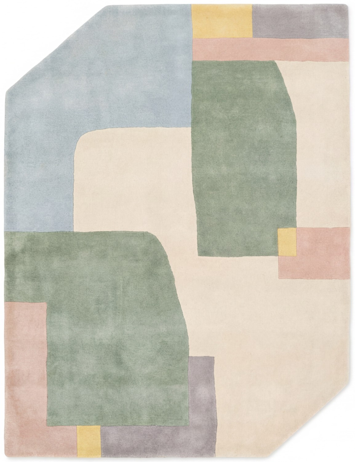 Rounded Blocks Soft design vloerkleed