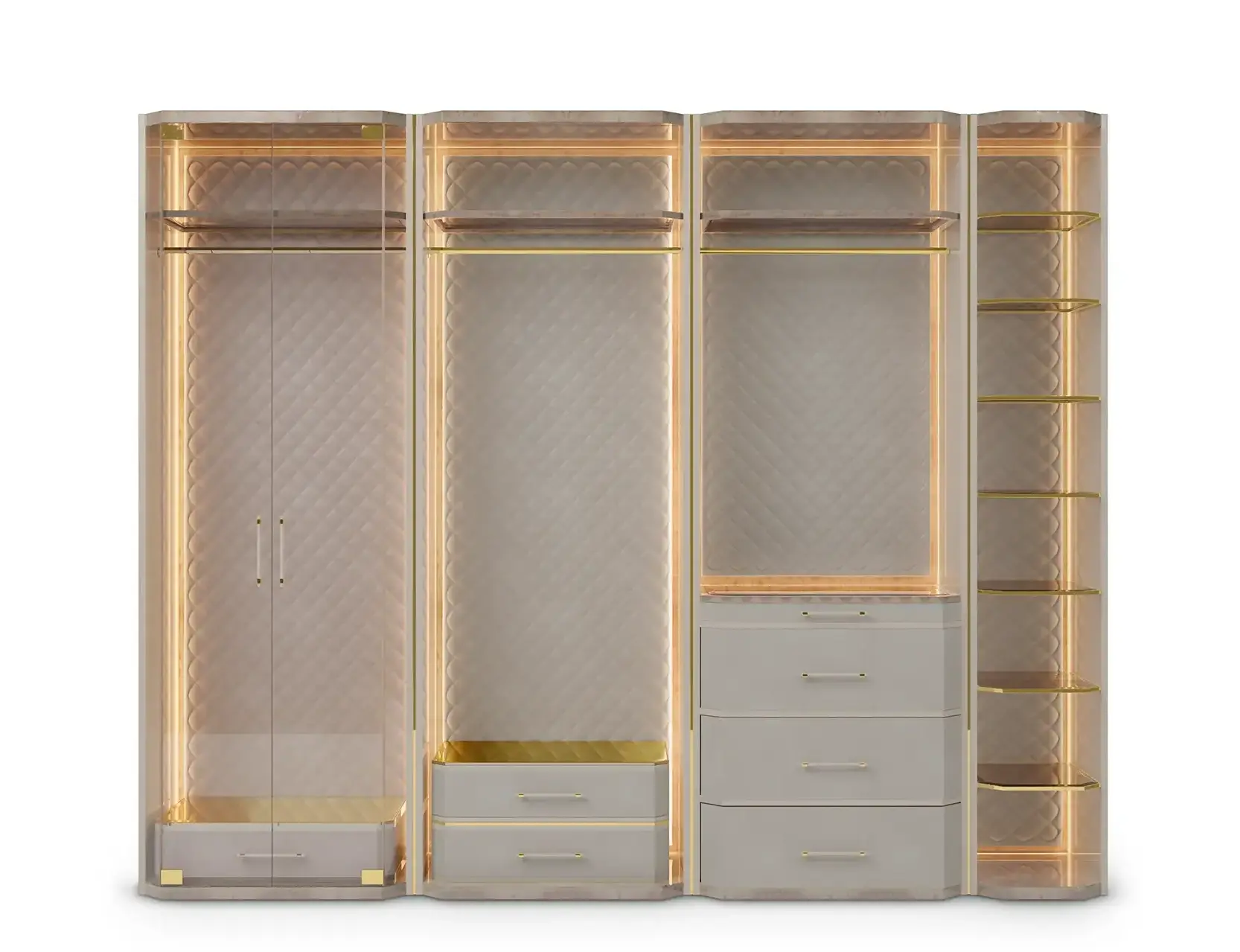 Cadence beige kastensysteem