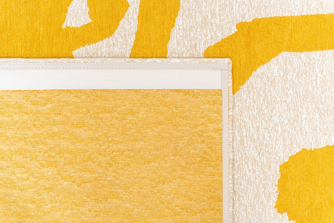 Ribonn Pure Yellow vloerkleed | Maat: 80 × 150 cm