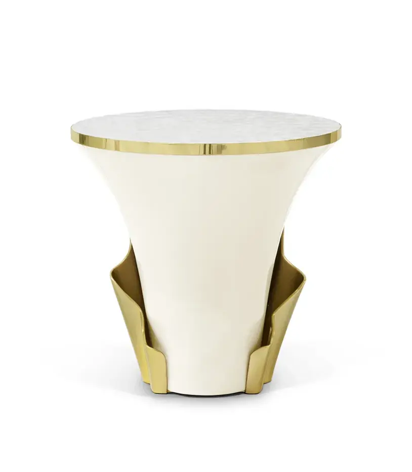 Solstice parelmoer bijzettafel