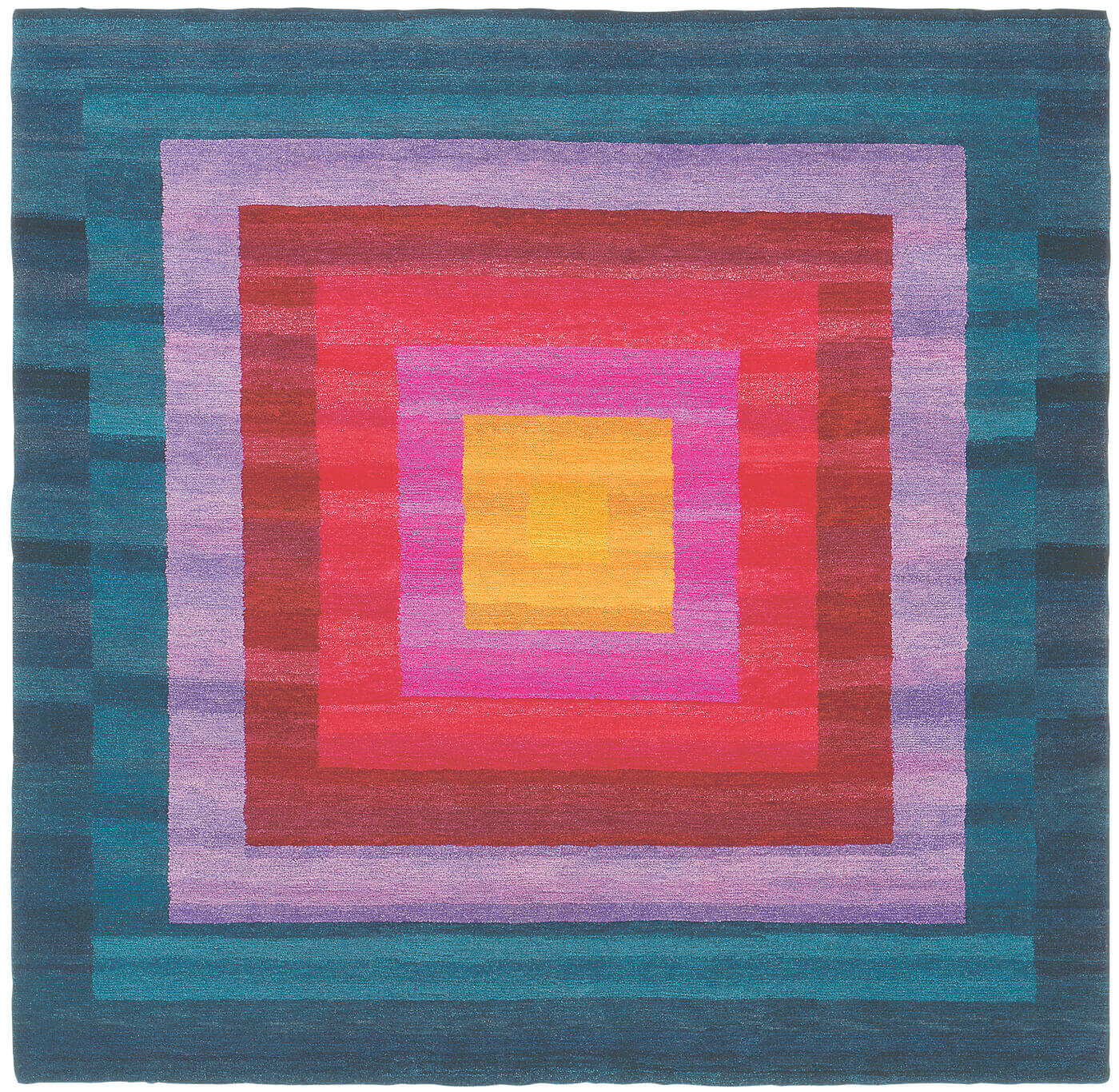 8 border oranje blauw tapijt | Maat: 300 × 400 cm