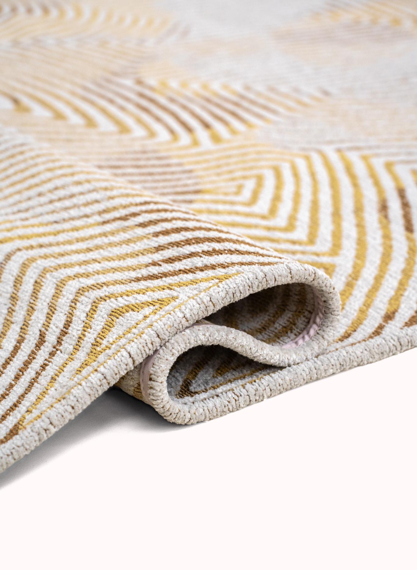 Yellow Hippy tapijt | Maat: 140 × 200 cm