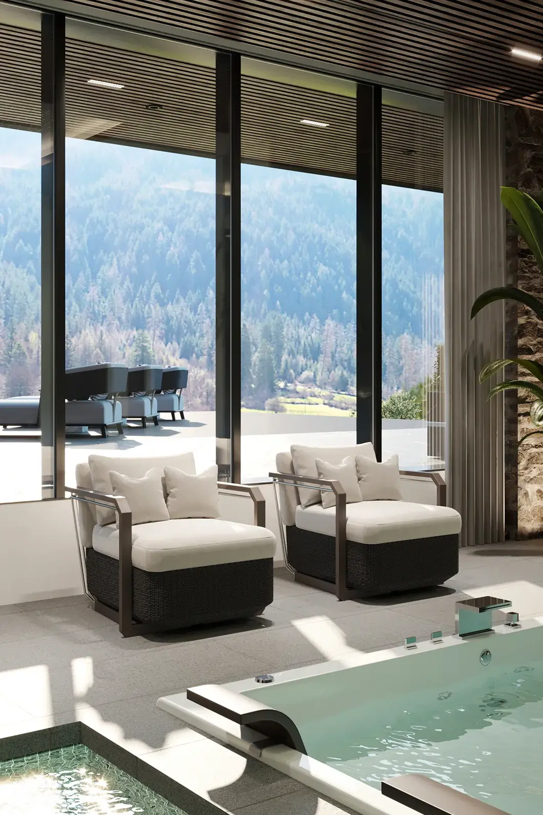 Heritage grijze tuinfauteuil - 1