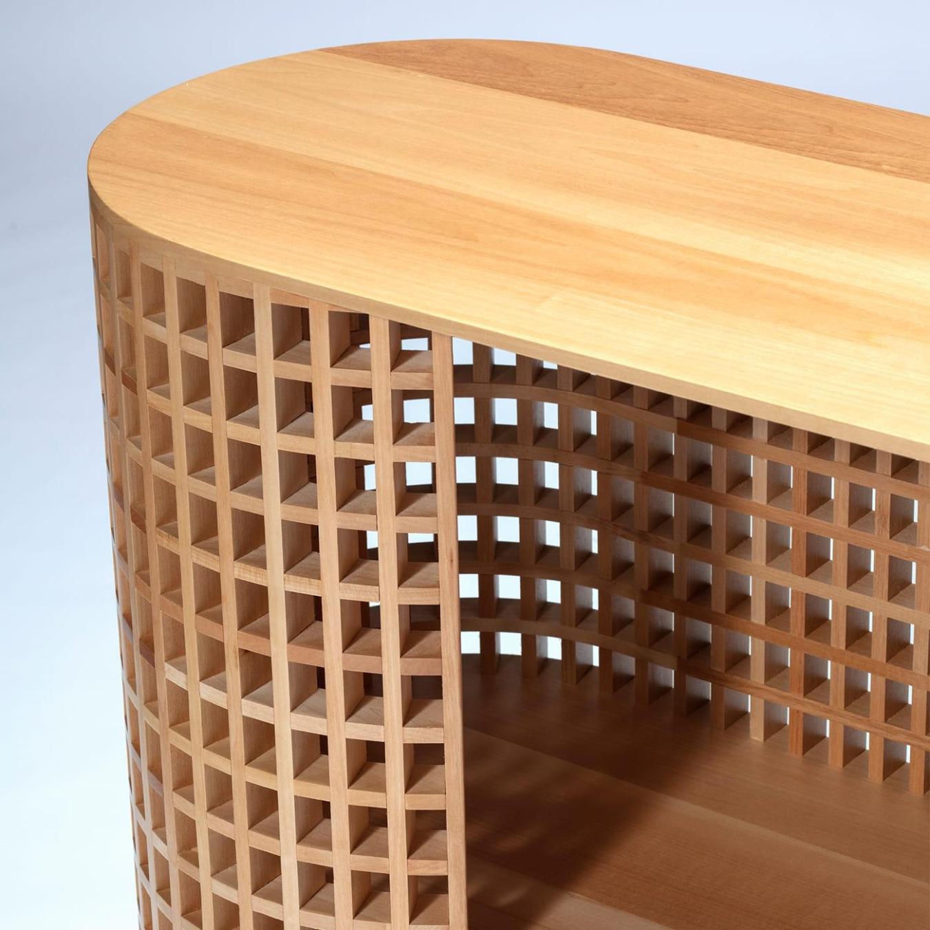 Getextureerde houten kast