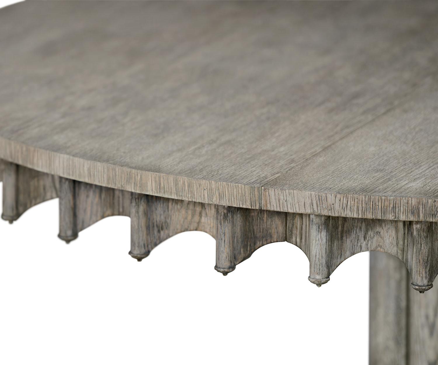 Longwood Greyed Oak ovale eettafel