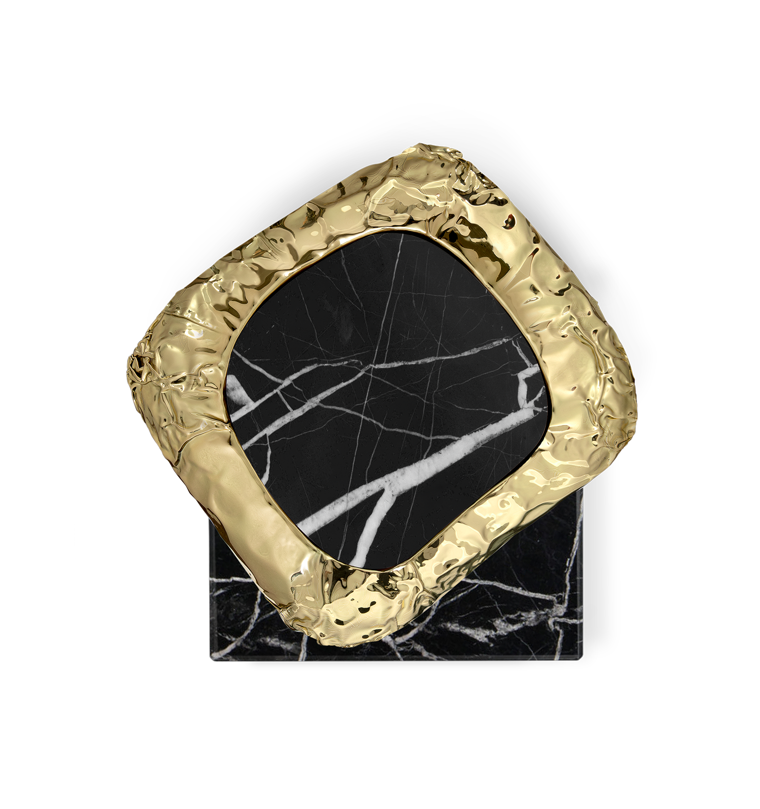 Megalith Nero Marquina bijzettafel