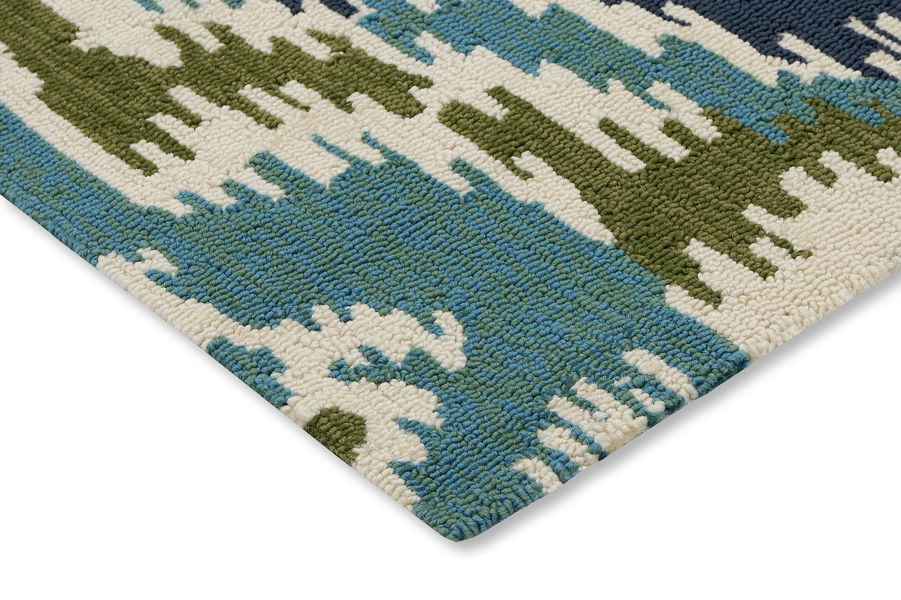 Ixora emera/palm/chartr outdoor tapijt | Maat: 140 × 200 cm