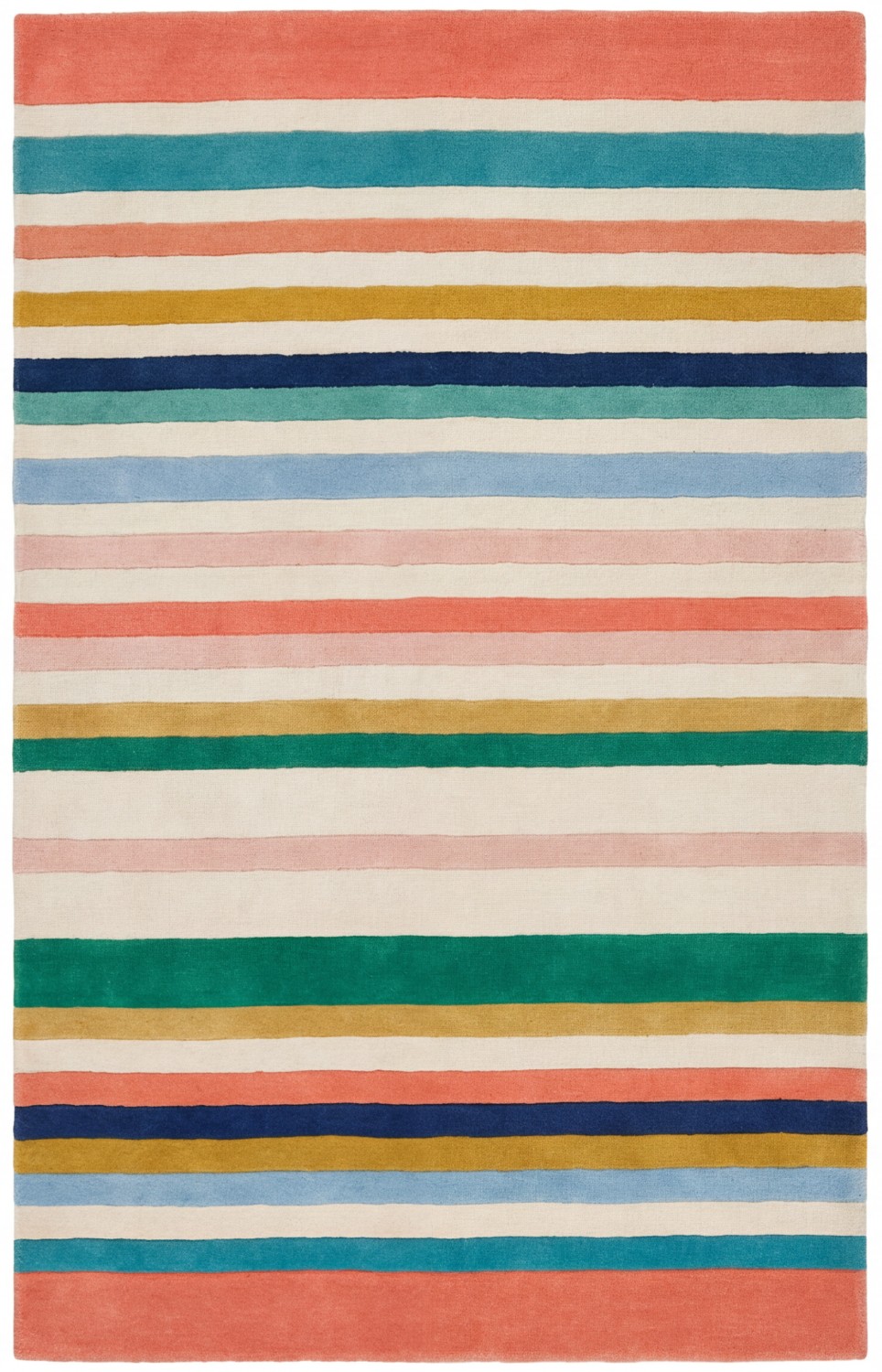 Striped Spectrum Blue design vloerkleed