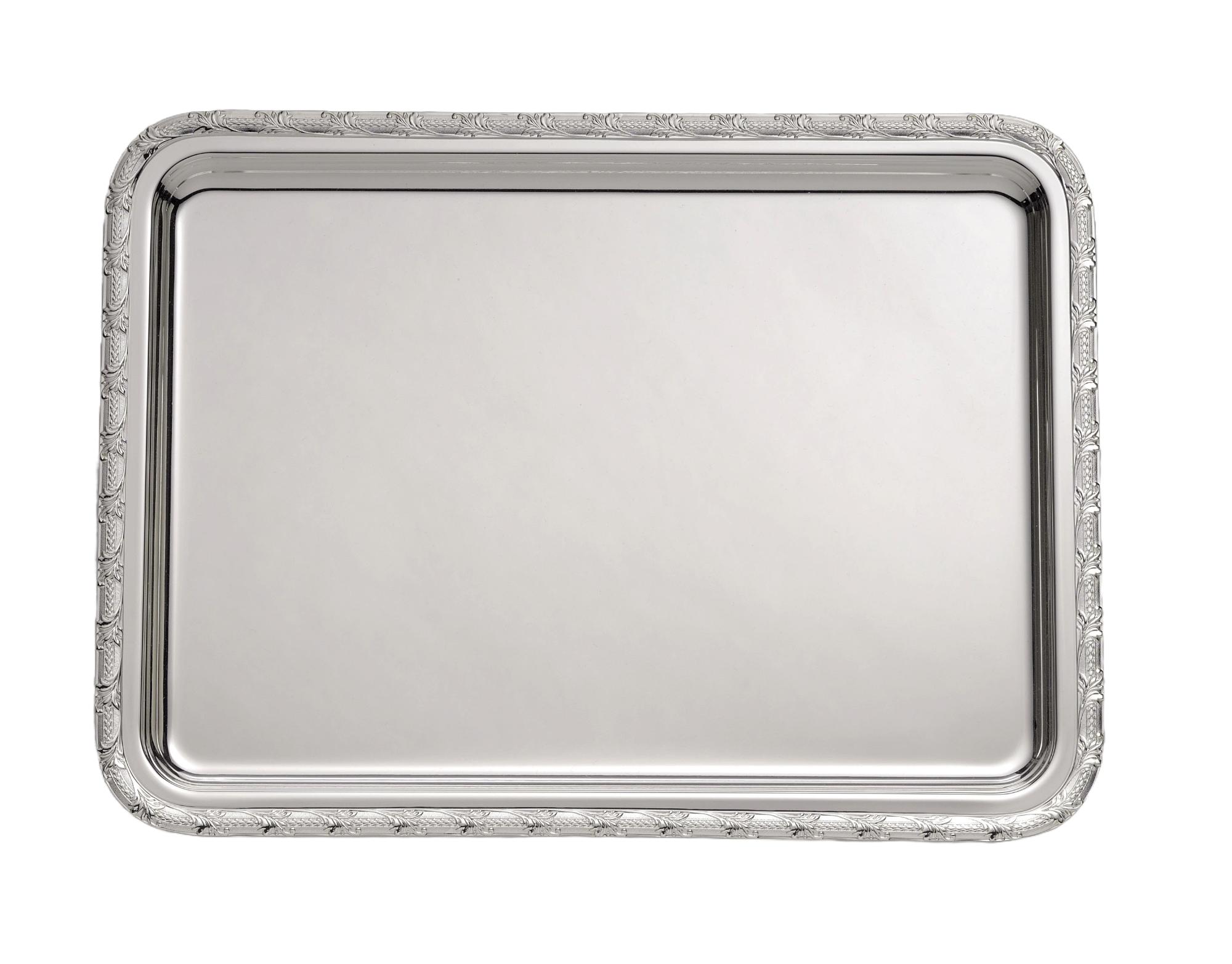 Royal zilveren rechthoekig dienblad | Afmetingen: 34 × 47 cm