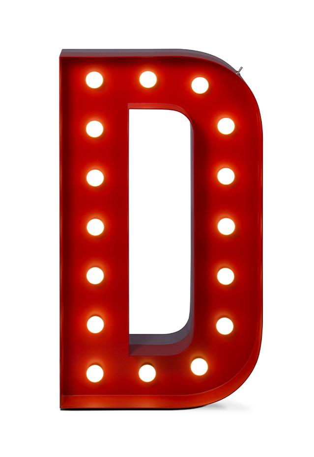 Divine Letter D lamp