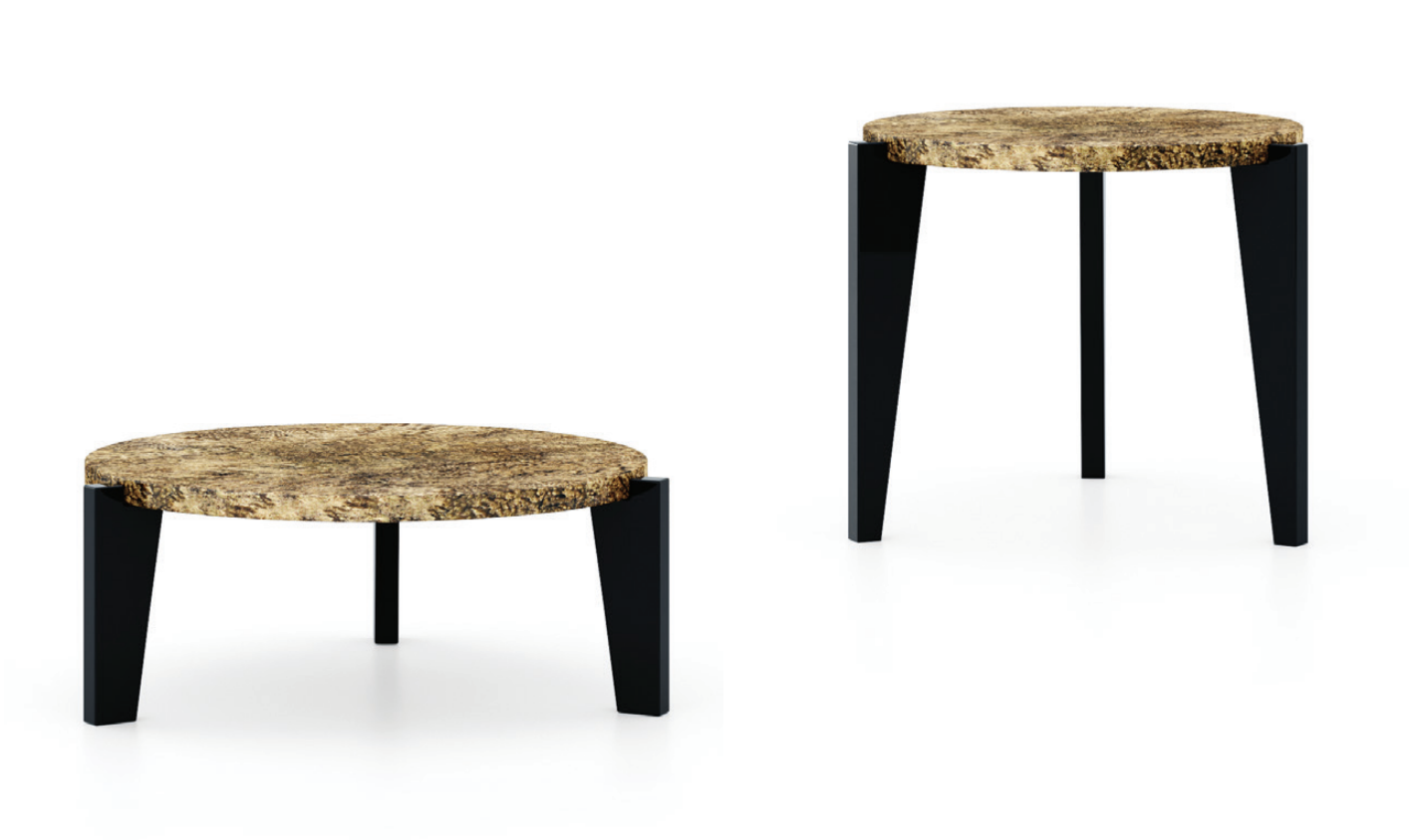 Ridge artisan koffie/bijzettafel | Afmetingen: Ø 90 cm