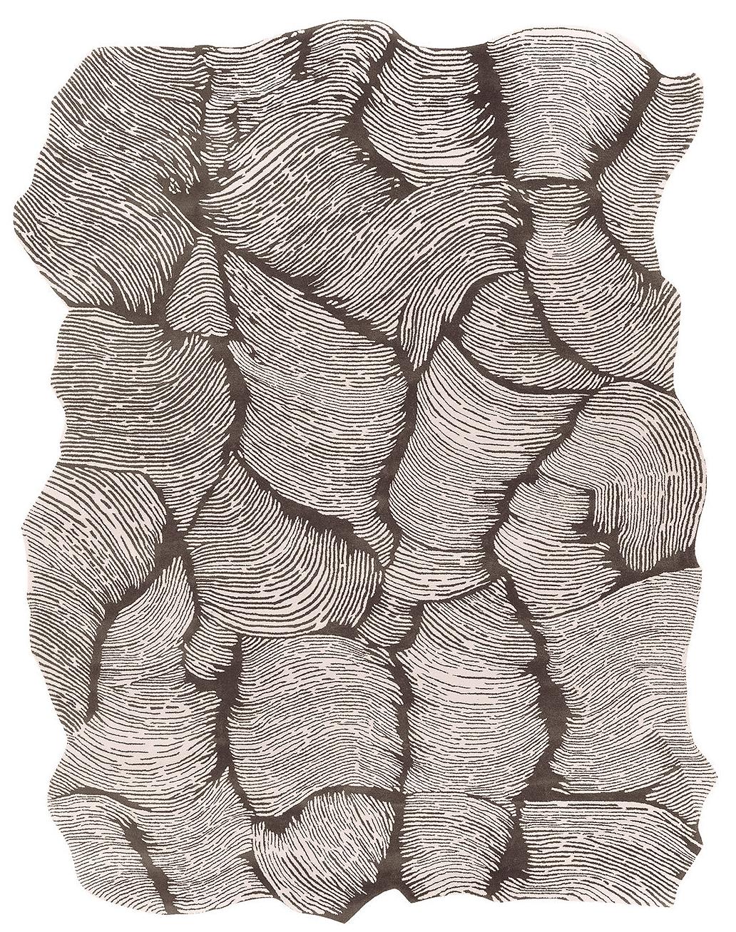 Designer taupe tapijt | Maat: 300 × 400 cm