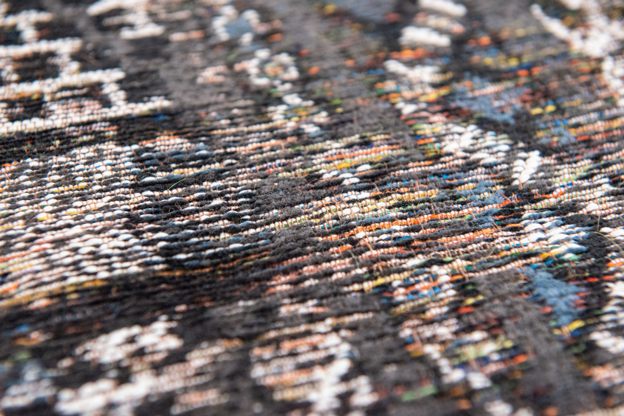 Black Rabat tapijt | Maat: 200 × 280 cm