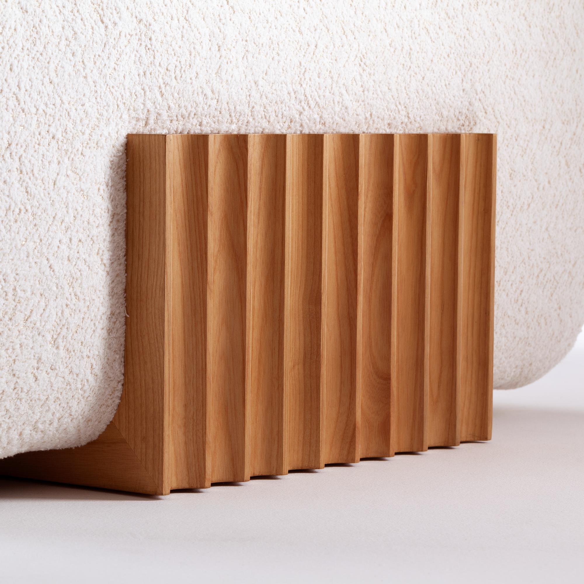 Carmel houten modulaire bank