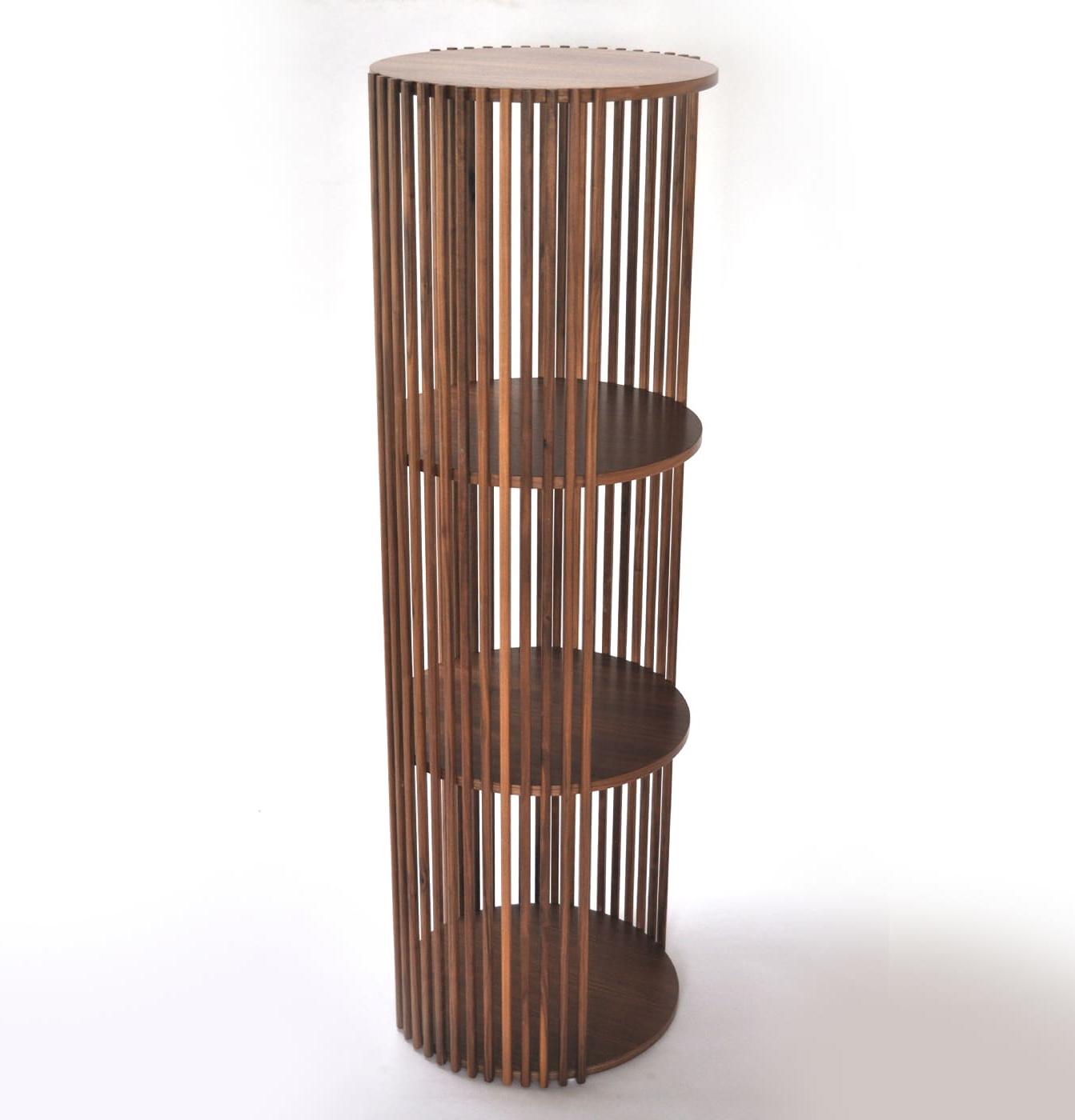 Designer houten boekenkast